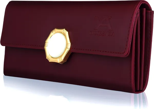 Maroon_Quality_Synthetic_Leather_Twist_Lock_Envelop_Closure_Clutch_Bag