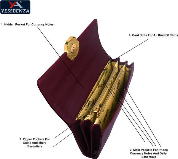 Maroon_Quality_Synthetic_Leather_Twist_Lock_Envelop_Closure_Clutch_Bag