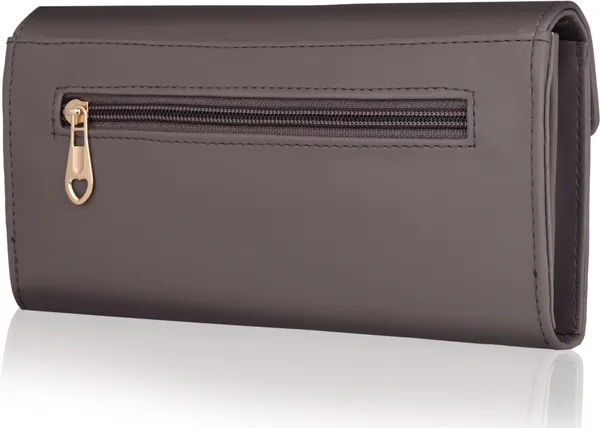 Grey_Y_Twist_Lock_Clutch_Wallet_For_Casual,_Party