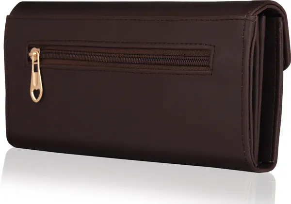 Quality_Brown_Y_Twist_Lock_Clutch_Wallet_For_Casual_Parties