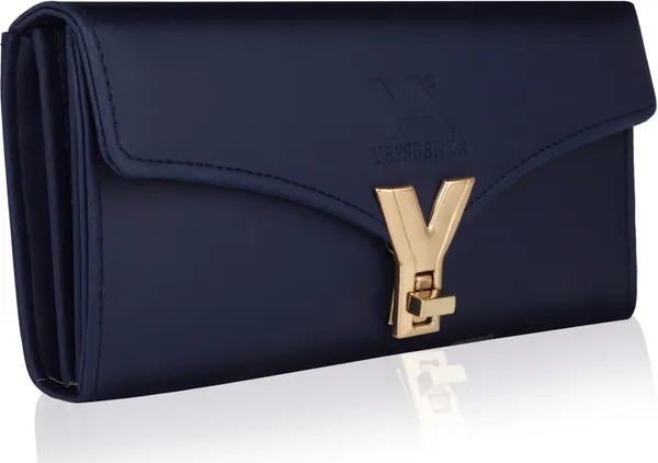 Blue_Quality_Ladies_Y_Twist_Lock_Clutch_Wallet_For_Casual,_Party,_Formal,_Sports.