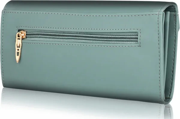 Light_Green_Twist_Lock_Y_Ladies_Quality_Clutch_Wallet