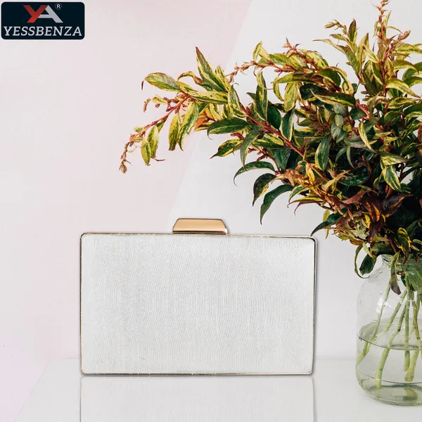 White_Party_Clutch_Bags_-_Embroidery_Lining_Fabric_Hard_Fiber