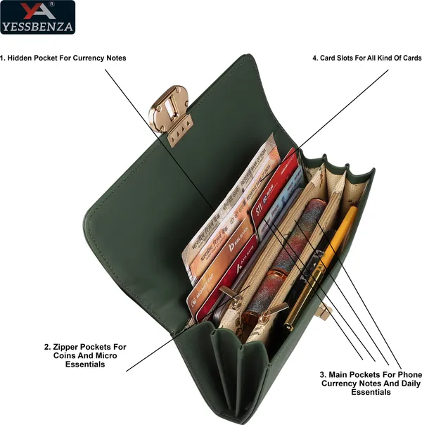 Green_Ladies_Hand_Clutch_Wallet_Casual_Party_Formal_Sports