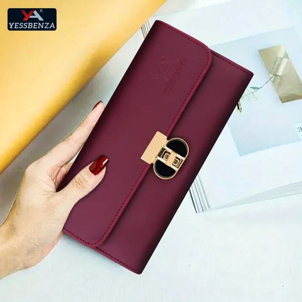 Maroon_Hand_Wallet_Casual_Party_Formal_Sports_Artificial_Handcrafted_Leather