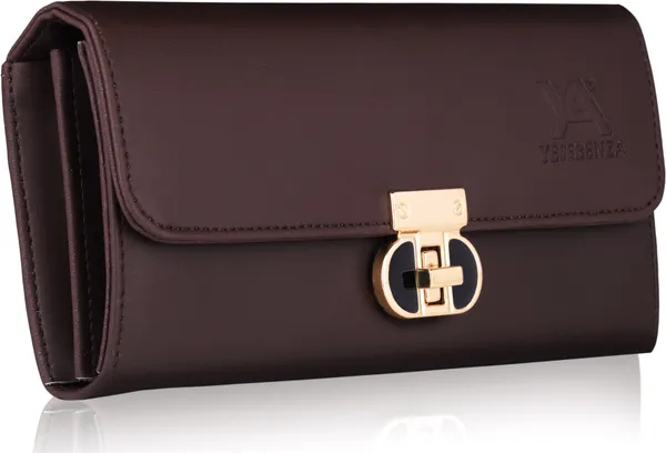 Brown_Hand_Wallet_Clutch_Casual_Party_Formal_Sports_Synthetic_Leather_Polyster_Cotton_Inner_Twist_Lock_Two-Fold_Bag