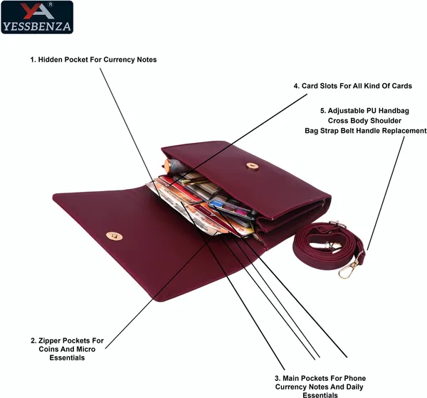 Maroon_Self_Design_Casual_Synthetic_Leather_And_Cotton_Sling_Bag