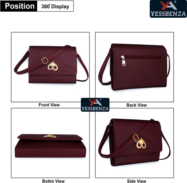 Maroon_Self_Design_Casual_Synthetic_Leather_And_Cotton_Sling_Bag