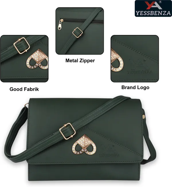 Green_Self_Design_Engrave_Casual_Evening_Synthetic_Leather_Sling_Bag