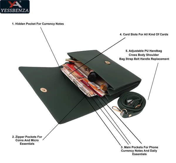 Green_Self_Design_Engrave_Casual_Evening_Synthetic_Leather_Sling_Bag