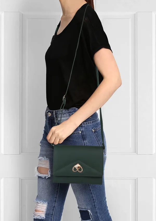 Green_Self_Design_Engrave_Casual_Evening_Synthetic_Leather_Sling_Bag