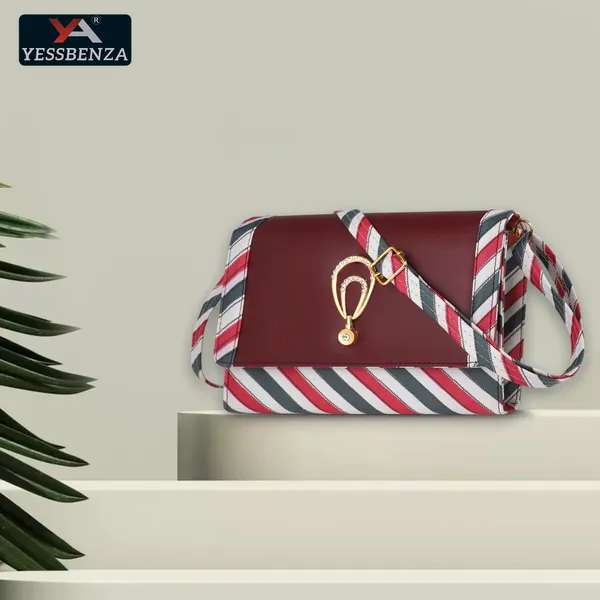 Maroon_Colorblock_Printed_Synthetic_Leather_Cotton_Casual_Evening_Satchel