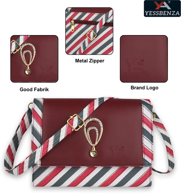 Maroon_Colorblock_Printed_Synthetic_Leather_Cotton_Casual_Evening_Satchel