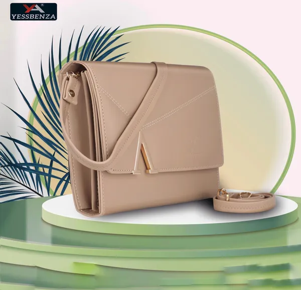 Beige_Textured_Studded_Casual_Evening_Formal_Sports_Synthetic_Leather_Sling_Bag