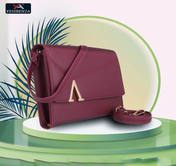 Maroon_Textured_Synthetic_Leather_And_Cotton_Detachable_Strap_Magnetic_Button_Sling_Bag_Website