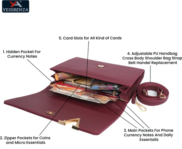 Maroon_Textured_Synthetic_Leather_And_Cotton_Detachable_Strap_Magnetic_Button_Sling_Bag_Website