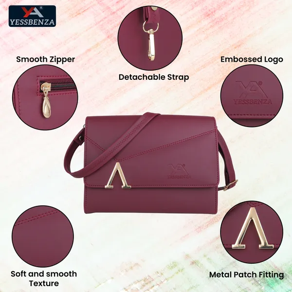 Maroon_Textured_Synthetic_Leather_And_Cotton_Detachable_Strap_Magnetic_Button_Sling_Bag_Website