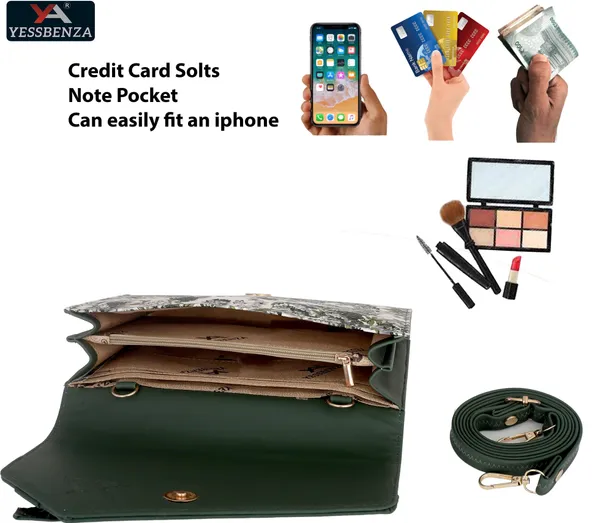Green_Self_Design_Engrave_Casual_Evening_Synthetic_Leather_Sling_Bag