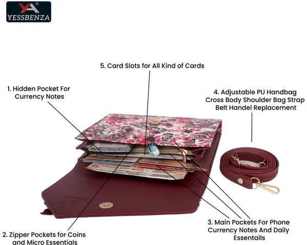 Maroon_Self_Design_Casual_Synthetic_Leather_And_Cotton_Sling_Bag