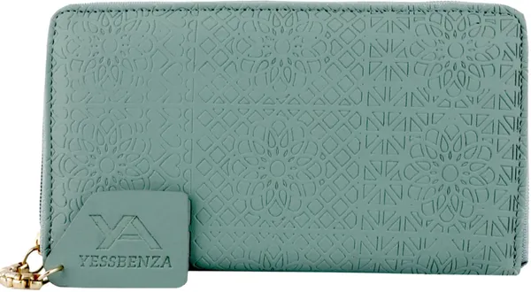 Light_Green_Elite_Women_Handbag_Mobile_Clutch_Casual_Sports_Faux-Leather_Inner_Material_Zipper_Close_Clutch_Bag