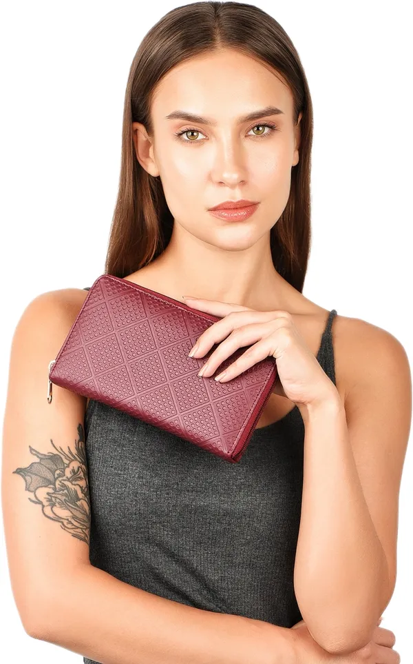 Maroon_Casual_Party_Synthetic_Leather_Ladies_Handbags_Clutch