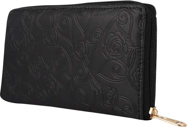Black_Synthetic_Leather_Clutch_Bag_With_Polyster/Cotton_Inner_Fabrics
