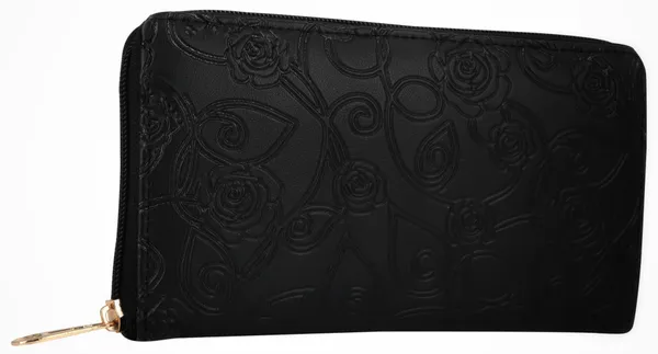 Black_Synthetic_Leather_Clutch_Bag_With_Polyster/Cotton_Inner_Fabrics