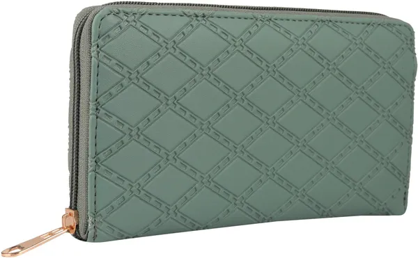 Emerald_Embossed_Casual_Women_Clutches_Faux-Leather_Polyester_Zipper_Clutch