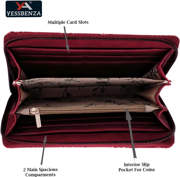 Maroon_Embossed_Synthetic_Faux-Leather_Poly_Cotton_Fabric_Women_Clutches