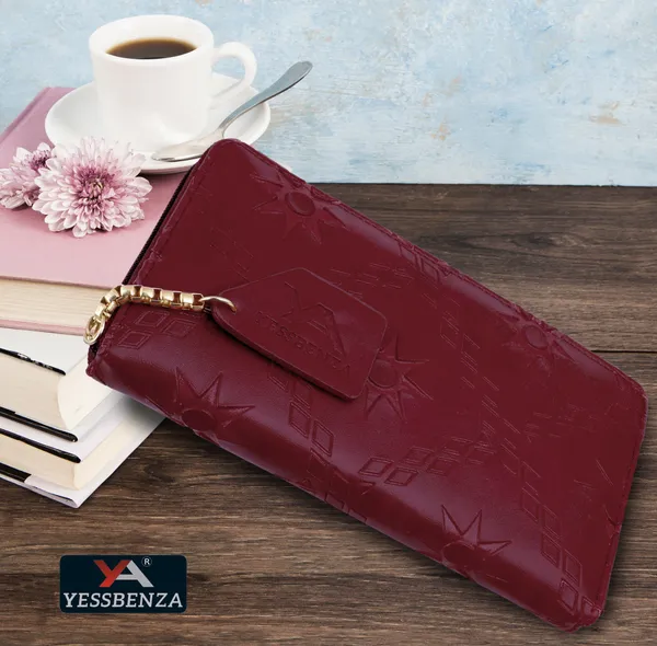 Maroon_Embossed_Synthetic_Faux-Leather_Poly_Cotton_Fabric_Women_Clutches