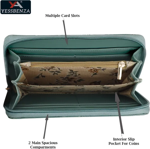 Light_Green_Embossed_Women_Clutches_Casual_Unique_Stylish