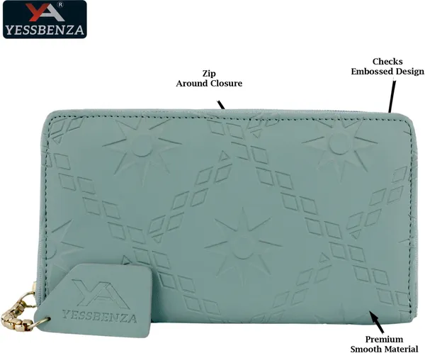 Light_Green_Embossed_Women_Clutches_Casual_Unique_Stylish