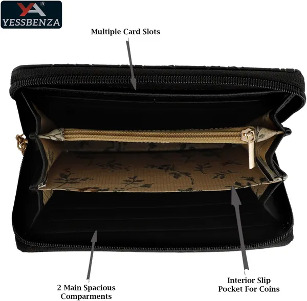 Black_Embossed_Women_Clutches_Casual_Faux-Leather_Round_Zipper_Clutch