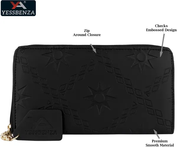 Black_Embossed_Women_Clutches_Casual_Faux-Leather_Round_Zipper_Clutch