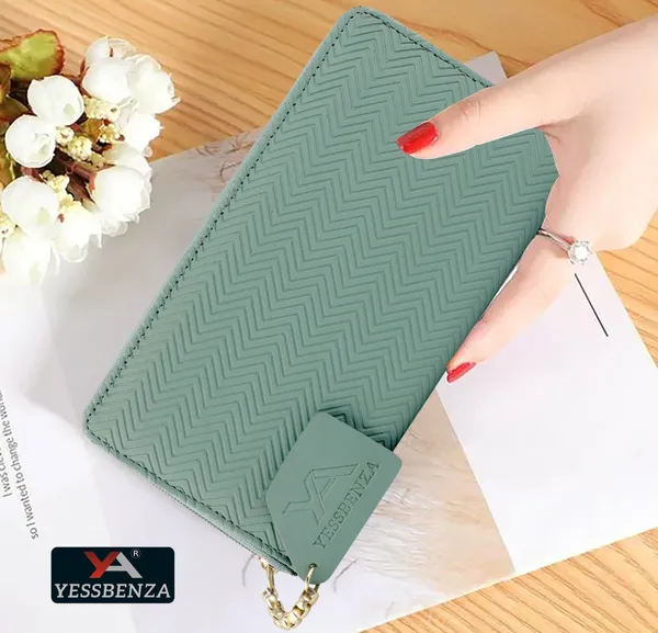 Light_Green_Synthetic_Fabric_Women_Handbag_Elite_Clutch_Mobile_Case