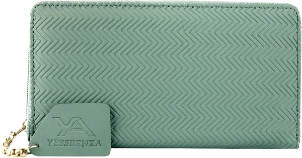 Light_Green_Synthetic_Fabric_Women_Handbag_Elite_Clutch_Mobile_Case