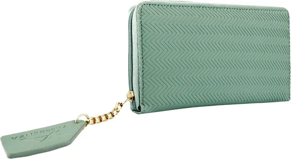 Light_Green_Synthetic_Fabric_Women_Handbag_Elite_Clutch_Mobile_Case