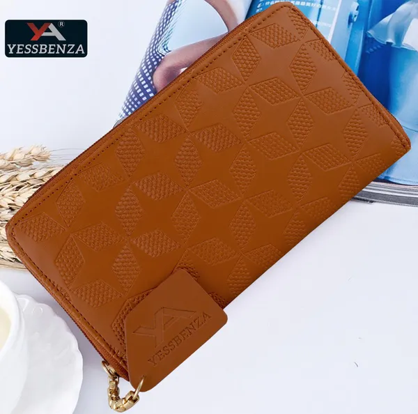 Tan_Women_Handbag_With_Round_Zipper_Close_Clutch