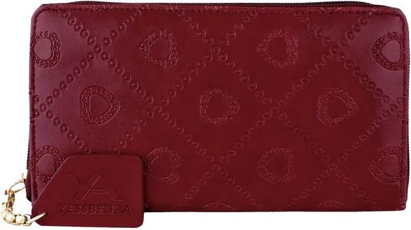 Maroon_Handbag_Mobile_Clutch_Casual_Sports_Formal_Synthetic_Faux-Leather_Inner_Poly-Cotton_Elite_Women'S_And_Girls