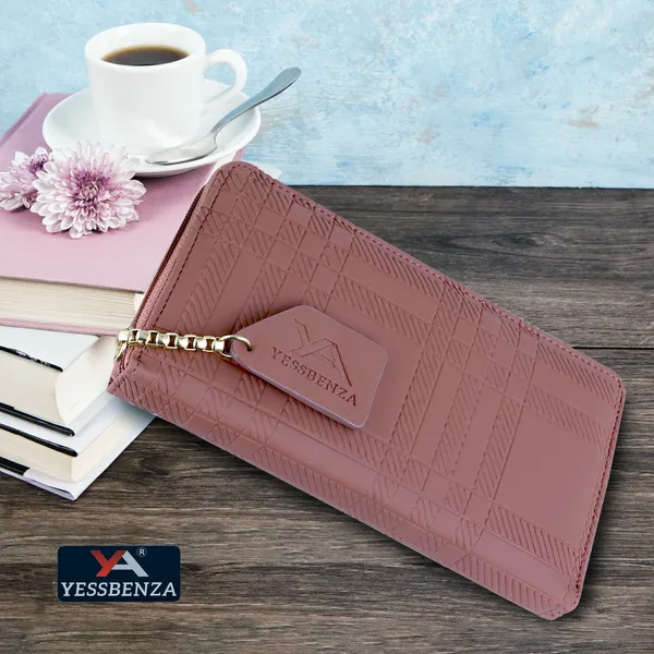 Peach_Elite_Women_Handbag_Mobile_Clutch_Casual_Leather_Bag