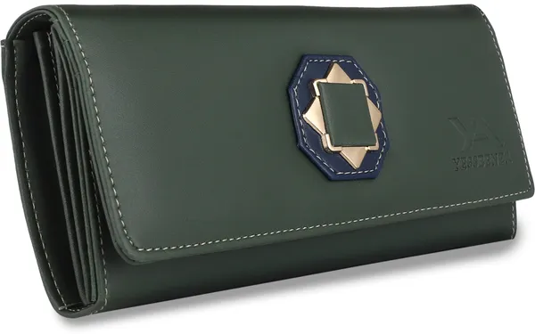 Green_Casual_Women_Clutches_Magnetic_Hand_Wallet'S_Synthetic_Leather_Envolap_Bag