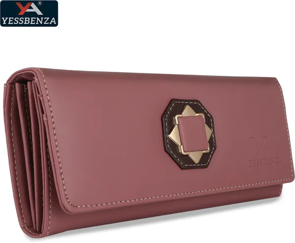 Peach_Artifical_Synthetic_Leathers_Cotton_Latest_Women_Clutches_Envolap_Hand_Bag
