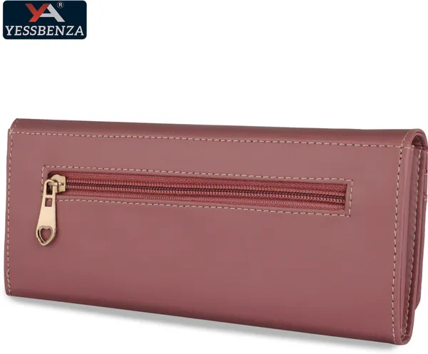 Peach_Artifical_Synthetic_Leathers_Cotton_Latest_Women_Clutches_Envolap_Hand_Bag