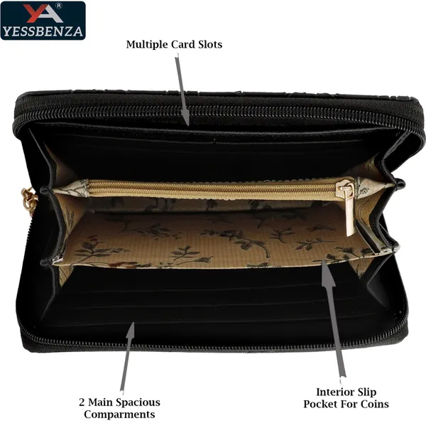 Black_Embossed_Clutches_Unique_For_Women_Casual_Formal_Party