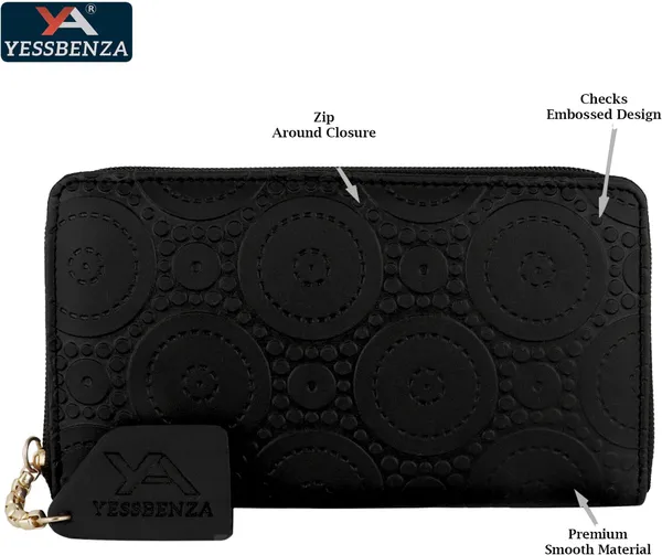 Black_Embossed_Clutches_Unique_For_Women_Casual_Formal_Party