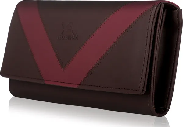Brown_Synthetic_Leather_Envelope_Hand_Clutch_Purse_Wallet_Casual_Party