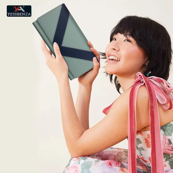Light_Green_Synthetic_Leather_Envelope_Flap-Fold_Clutch_Bag_For_Casual_To_Party