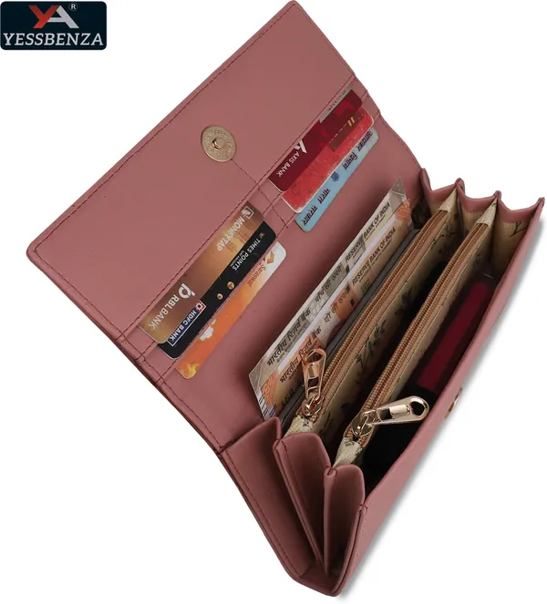Peach_Croco_Faux-Leather_Polycotton_Fabric_Magnetic_Closure_Flap-Fold_Clutch_Bag_Women'S_Styles