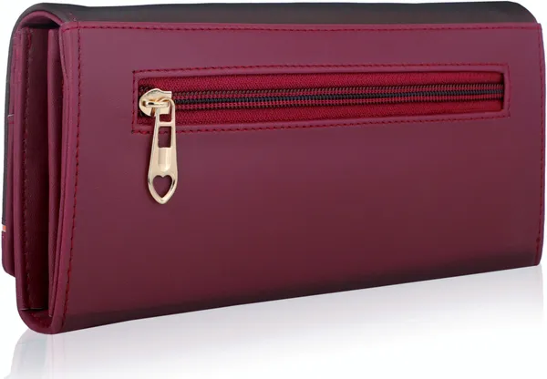 Maroon_Synthetic_Envelope_Clutch_Wallet_Casual_Party_Formal_Sports_Artificial_Handcrafted