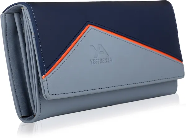 Blue_Synthetic_Leather_Envelope_Clutch_Wallet_For_Casual,_Party,_Formal,_And_Sports